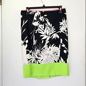 Tahari Petite Printed Pencil Skirt